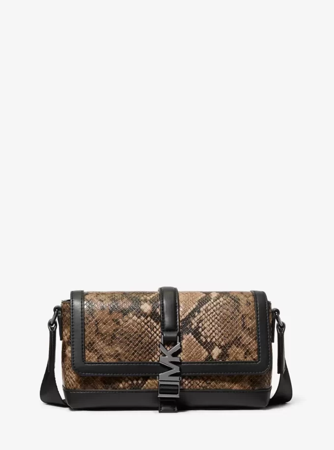 Cyrus Small Snake Embossed Crossbody Bag Cyrus Small Snake Embossed Crossbody Bag