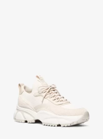 Darius Suede and Stretch Knit Trainer Darius Suede and Stretch Knit Trainer