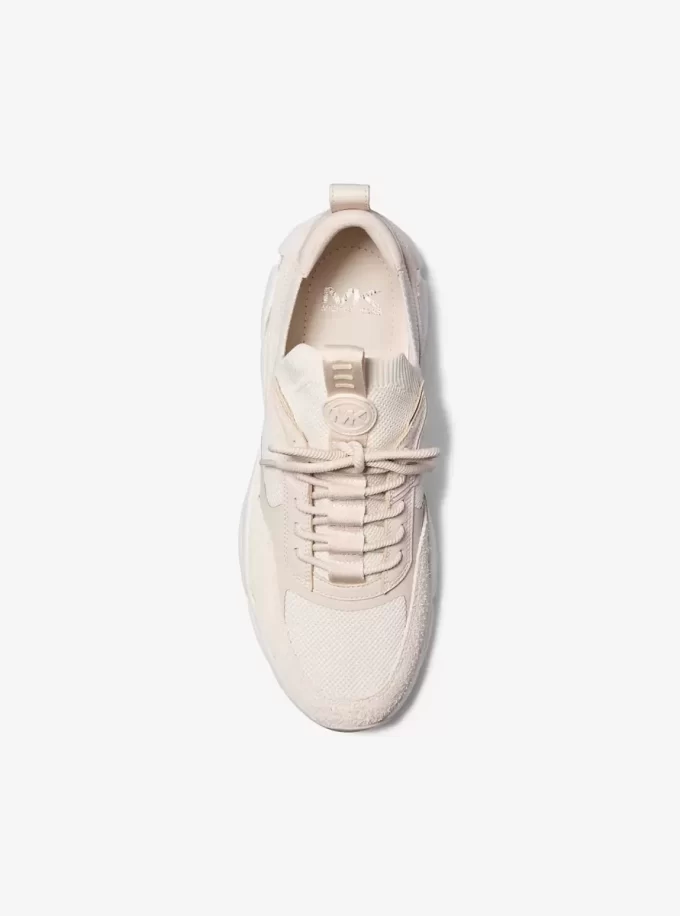 Darius Suede and Stretch Knit Trainer Darius Suede and Stretch Knit Trainer