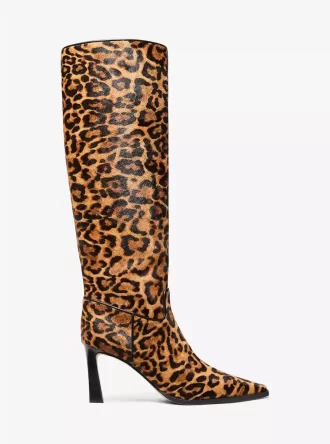 Darrah Leopard Print Calf Hair Boot