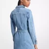 Denim Belted Mini Dress Denim Belted Mini Dress