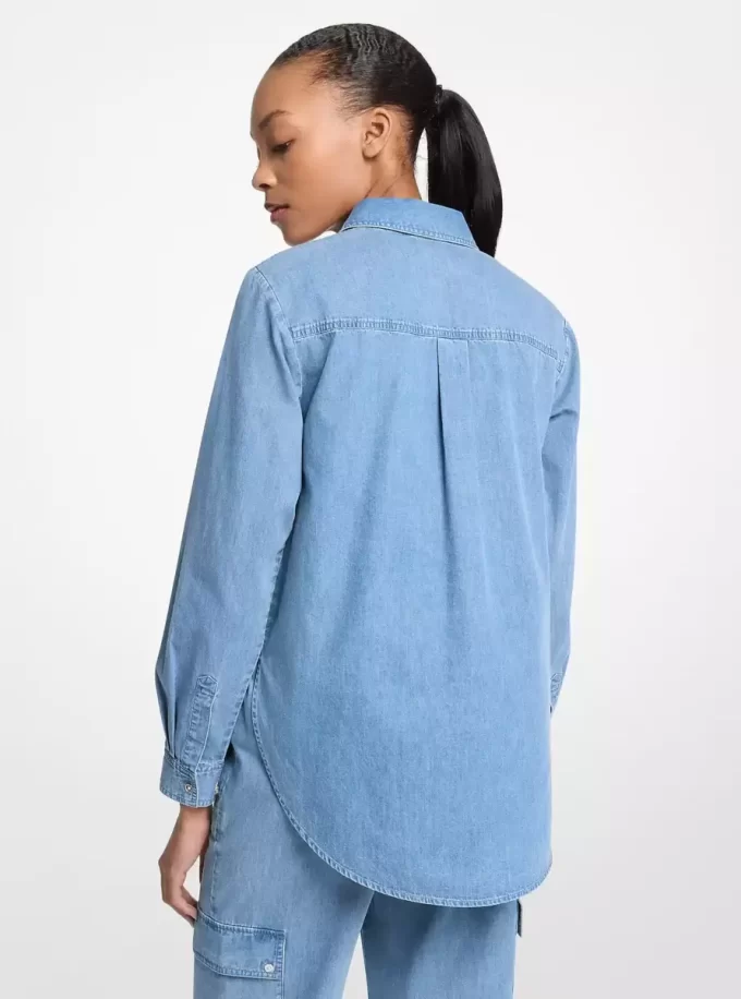 Denim Pullover Top Denim Pullover Top