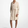 Draped Woven Trench Coat Draped Woven Trench Coat