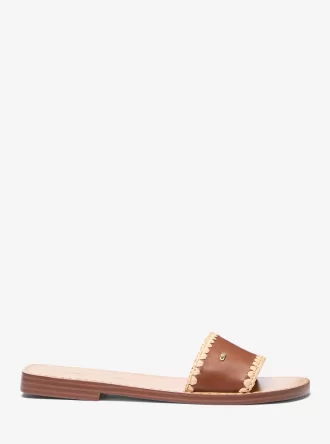 Drea Leather Slide Sandal