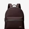 Edison Scratch-Resistant Crossgrain Leather Backpack