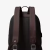Edison Scratch-Resistant Crossgrain Leather Backpack