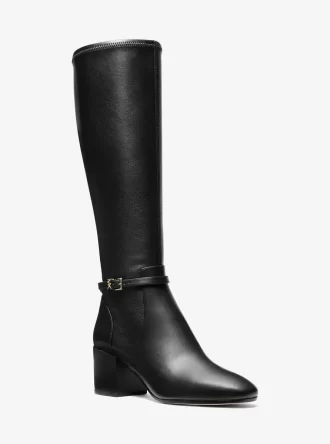 Ella Wide Calf Block Heel Boot