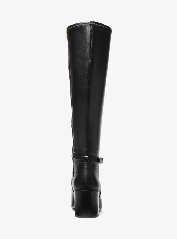 Ella Wide Calf Block Heel Boot