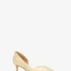 Elyse Crackled Metallic Leather Kitten Pump Elyse Crackled Metallic Leather Kitten Pump