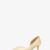 Elyse Crackled Metallic Leather Kitten Pump Elyse Crackled Metallic Leather Kitten Pump