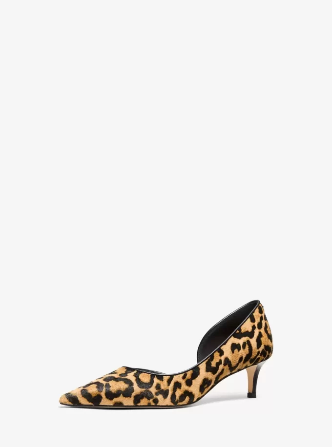 Elyse Leopard Print Calf Hair Pump
