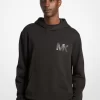 Embellished Logo Cotton Blend Hoodie