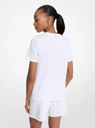 Embellished Logo Cotton T-Shirt