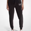 Embellished Logo Velour Joggers Embellished Logo Velour Joggers