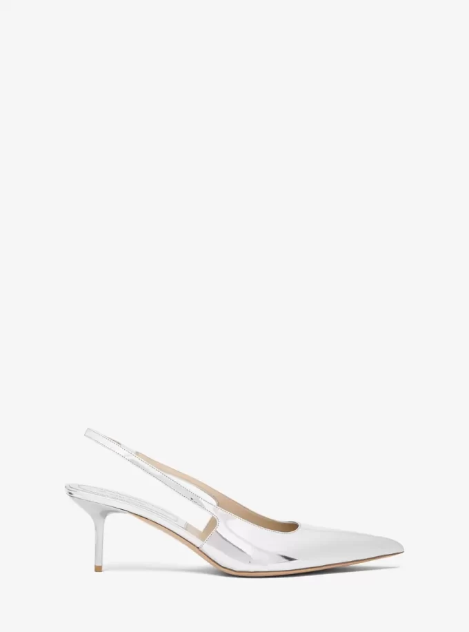 Emma Metallic Leather Slingback Pump