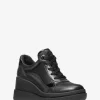 Emmy Leather and Mesh Wedge Trainer Emmy Leather and Mesh Wedge Trainer