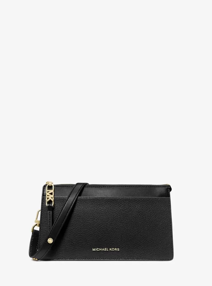 Empire Large Leather Convertible Crossbody Bag