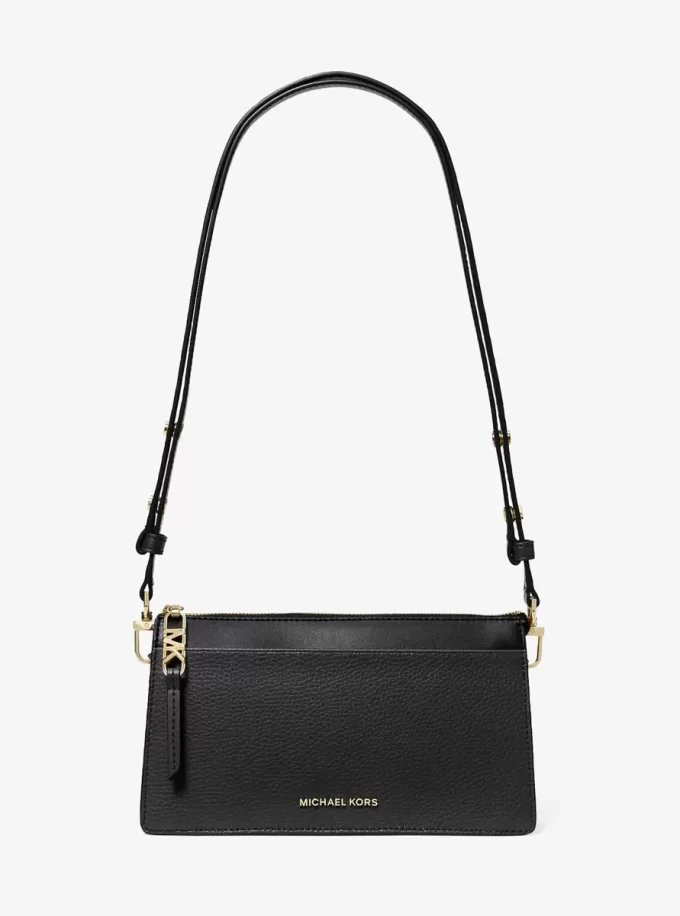 Empire Large Leather Convertible Crossbody Bag