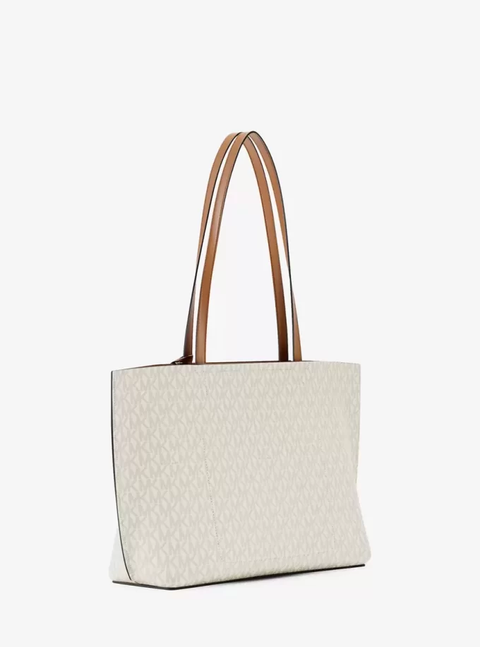 Evelyn Large Signature Logo Tote Bag Evelyn Large Signature Logo Tote Bag