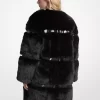 Faux Fur and Patent Coat