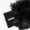 Faux Fur and Wool Gloves