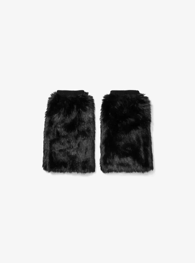 Faux Fur and Wool Leg Warmers