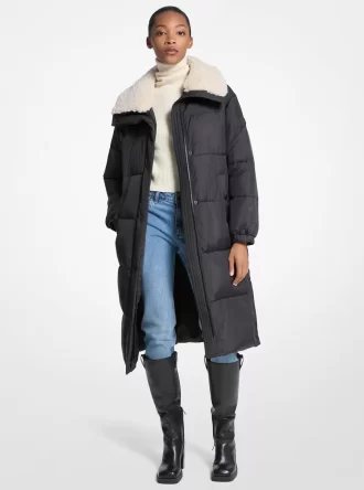 Faux Fur-Trim Quilted Puffer Jacket Faux Fur-Trim Quilted Puffer Jacket