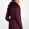 Faux Fur Trim Wool Blend Coat Faux Fur Trim Wool Blend Coat
