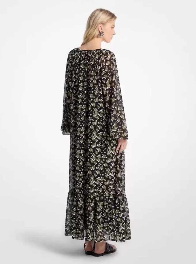 Floral Georgette Maxi Dress Floral Georgette Maxi Dress