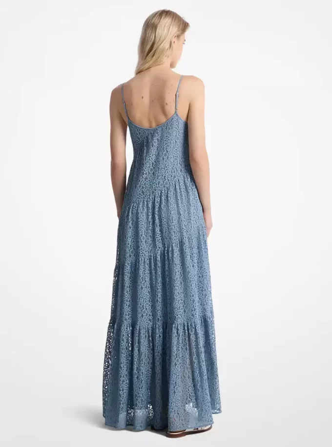 Floral Lace Tiered Slip Dress Floral Lace Tiered Slip Dress