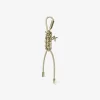 Gold-Tone and Metallic Braided Cord Bag Charm