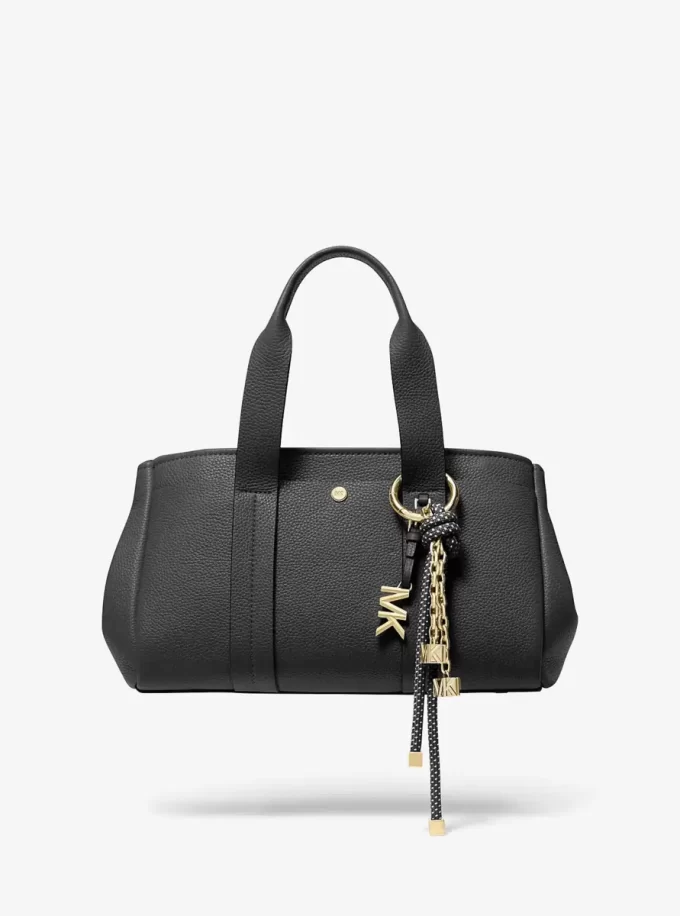 Gold-Tone and Speckled Cord Bag Charm Gold-Tone and Speckled Cord Bag Charm