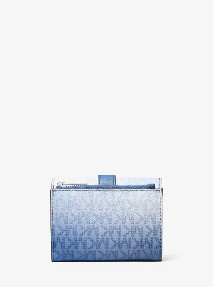 Greenwich Medium Ombré Signature Logo Tri-Fold Wallet