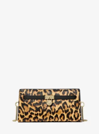 Hamilton Moderne Extra-Small Leopard Print Calf Hair Convertible Crossbody Bag