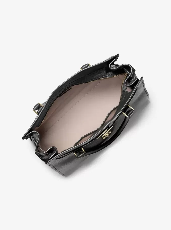 Hamilton Moderne Large Leather Satchel