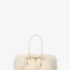 Hamilton Moderne Small Faux Shearling Satchel