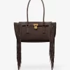 Hamilton Moderne Small Fringed Suede Satchel Hamilton Moderne Small Fringed Suede Satchel