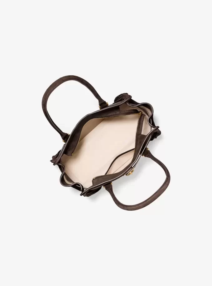 Hamilton Moderne Small Fringed Suede Satchel Hamilton Moderne Small Fringed Suede Satchel