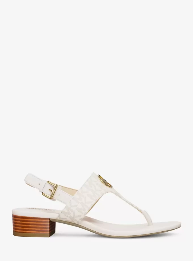 Hannah Signature Logo T-Strap Sandal