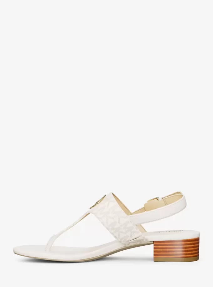 Hannah Signature Logo T-Strap Sandal
