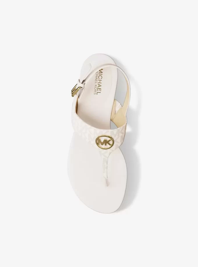 Hannah Signature Logo T-Strap Sandal