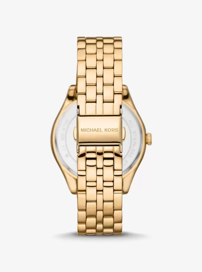 Harlowe Pavé Gold-Tone Watch