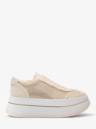 Hayes Embellished Linen Blend Sneaker