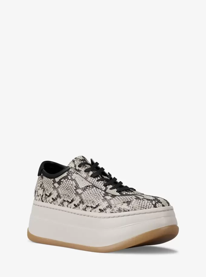 Hayes Snake Embossed Leather Platform Sneaker Hayes Snake Embossed Leather Platform Sneaker