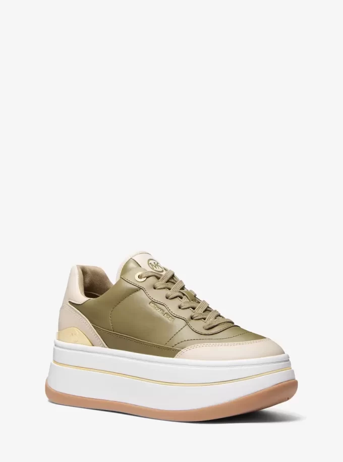 Hayes Two-Tone Leather Platform Sneaker Hayes Two-Tone Leather Platform Sneaker