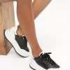 Hayes Two-Tone Leather Platform Sneaker Hayes Two-Tone Leather Platform Sneaker