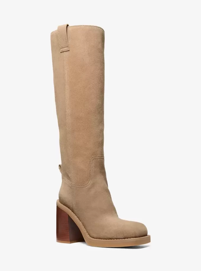 Houston Suede Block Heel Boot Houston Suede Block Heel Boot