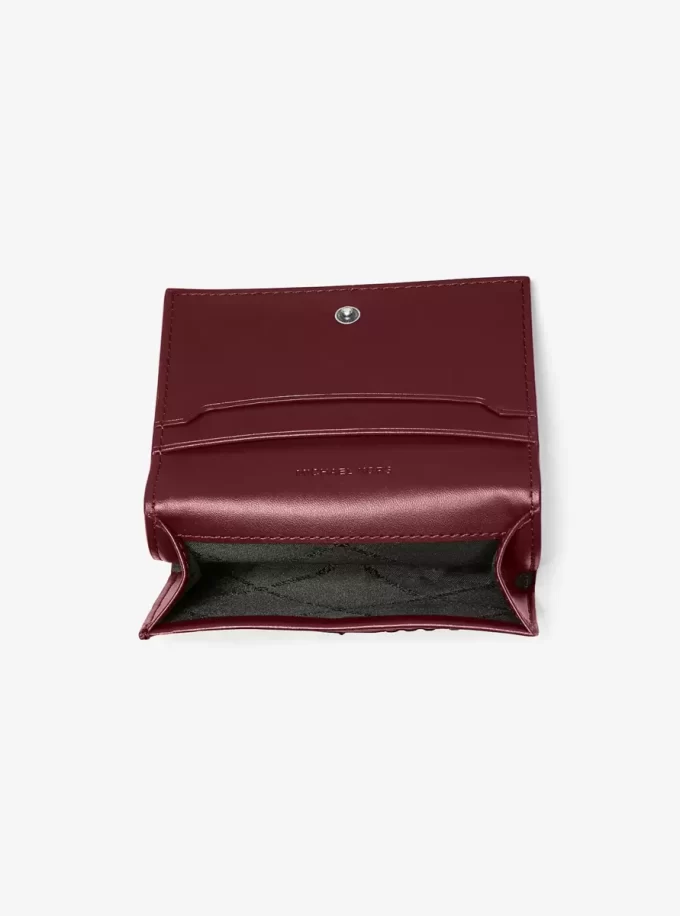 Hudson Logo Embossed Burnished Leather Wallet Hudson Logo Embossed Burnished Leather Wallet