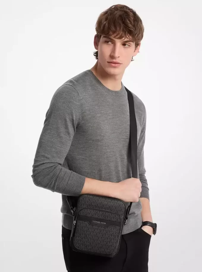 Hudson Mini Signature Logo Flight Bag