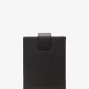 Hudson Pebbled Leather Snap Card Case